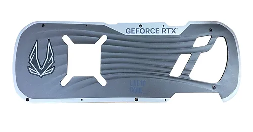 Die casting backplate of graphics card